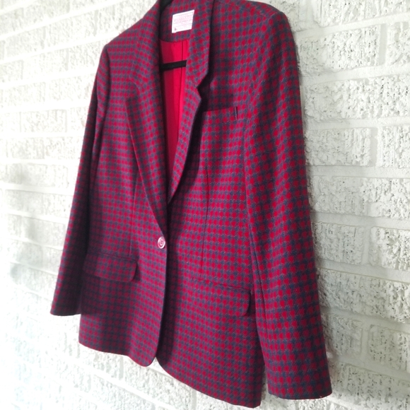 Pendelton Vintage Plaid Wool Blazer 8 - Picture 2 of 7